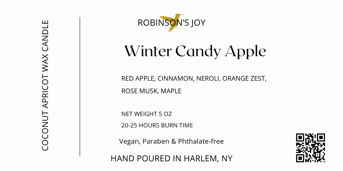 Winter Candy Apple 5oz Ceramic Candle- Holiday Collection