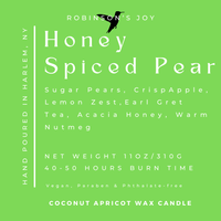 Honey Spiced Pear Luxury Tin Candle- Fall Collection