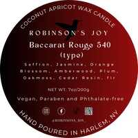 Baccarat Rouge 540 (type) 7oz Candle- ROMANTIC COLLECTION