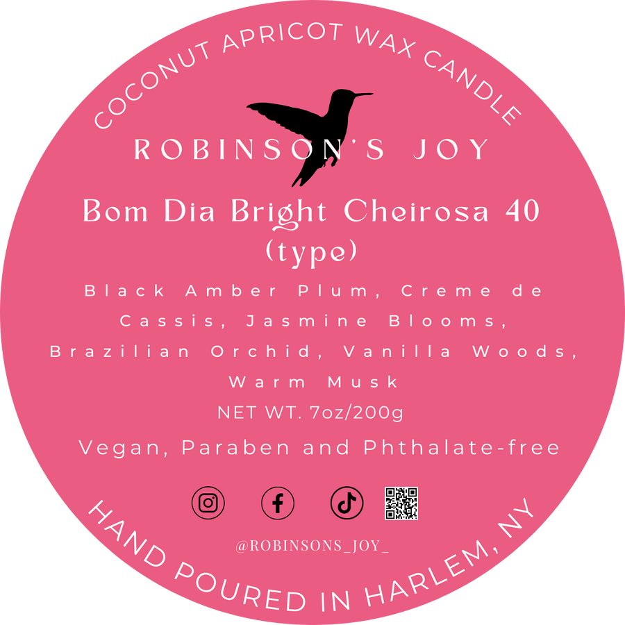 Bom Dia Bright Cheirose 40 (type) 7 oz Candle- The Romantic collection