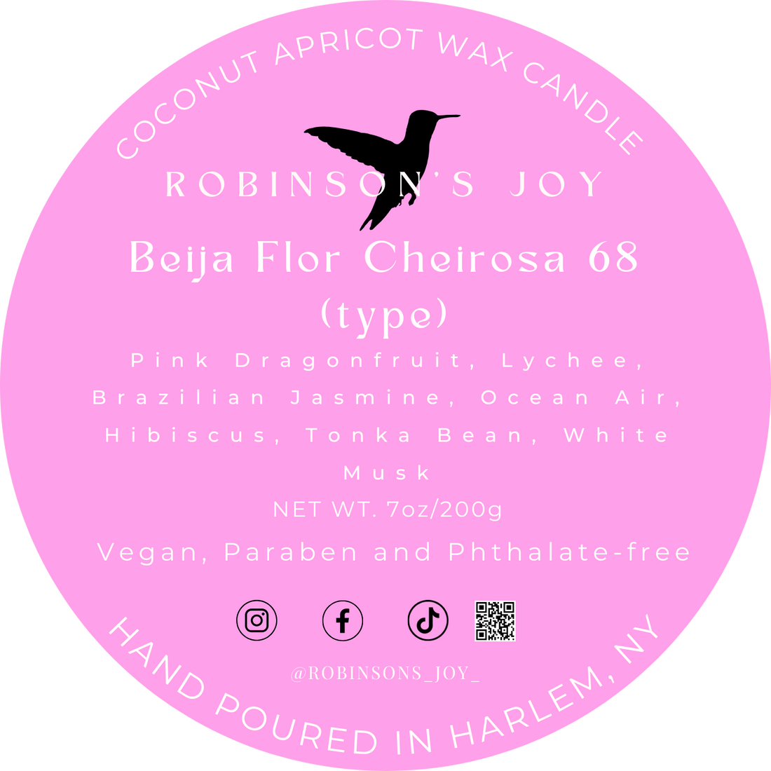 Beija Flor Cheirosa 68 (type) 7oz Candle- ROMANTIC COLLECTION