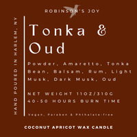 Tonka & Oud Luxury Tin Candle- FALL COLLECTION