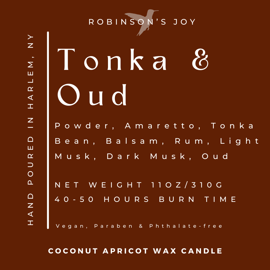 Tonka & Oud Luxury Tin Candle- FALL COLLECTION