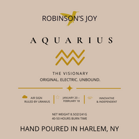 The Aquarius 8.5 oz Candle - Zodiac Collection