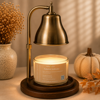 Wickless Autumn Ambrette  8.5oz Glass Candle- Fall Collection