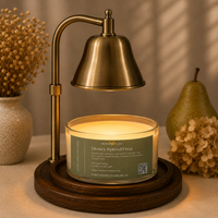 Wickless Honey Spiced Pear 8.5 OZ Glass Candle- Fall Collection