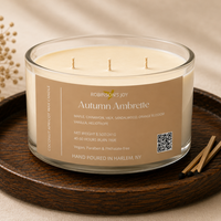 Autumn Ambrette  8.5oz Glass Candle- Fall Collection