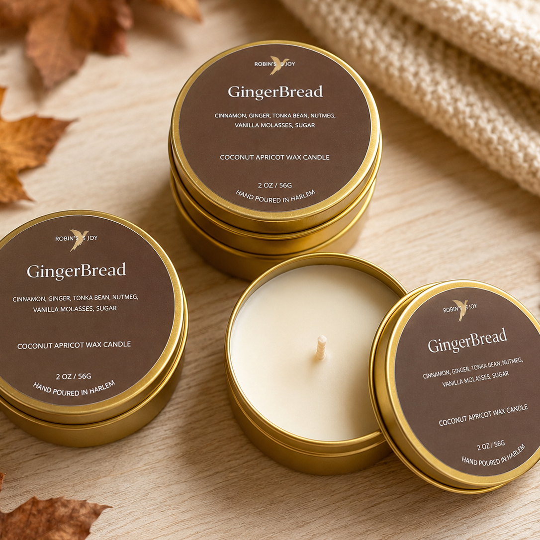 Gingerbread 2oz Travel Candle- Fall Collection