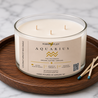 The Aquarius 8.5 oz Candle - Zodiac Collection