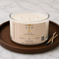 The Leo 8.5 oz Glass Candle - Zodiac Collection