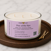 Day at the Spa 8.5 oz Glass Candle- Signature Collection