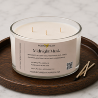 Midnight Musk 8.5 oz Glass Candle- Signature Collection