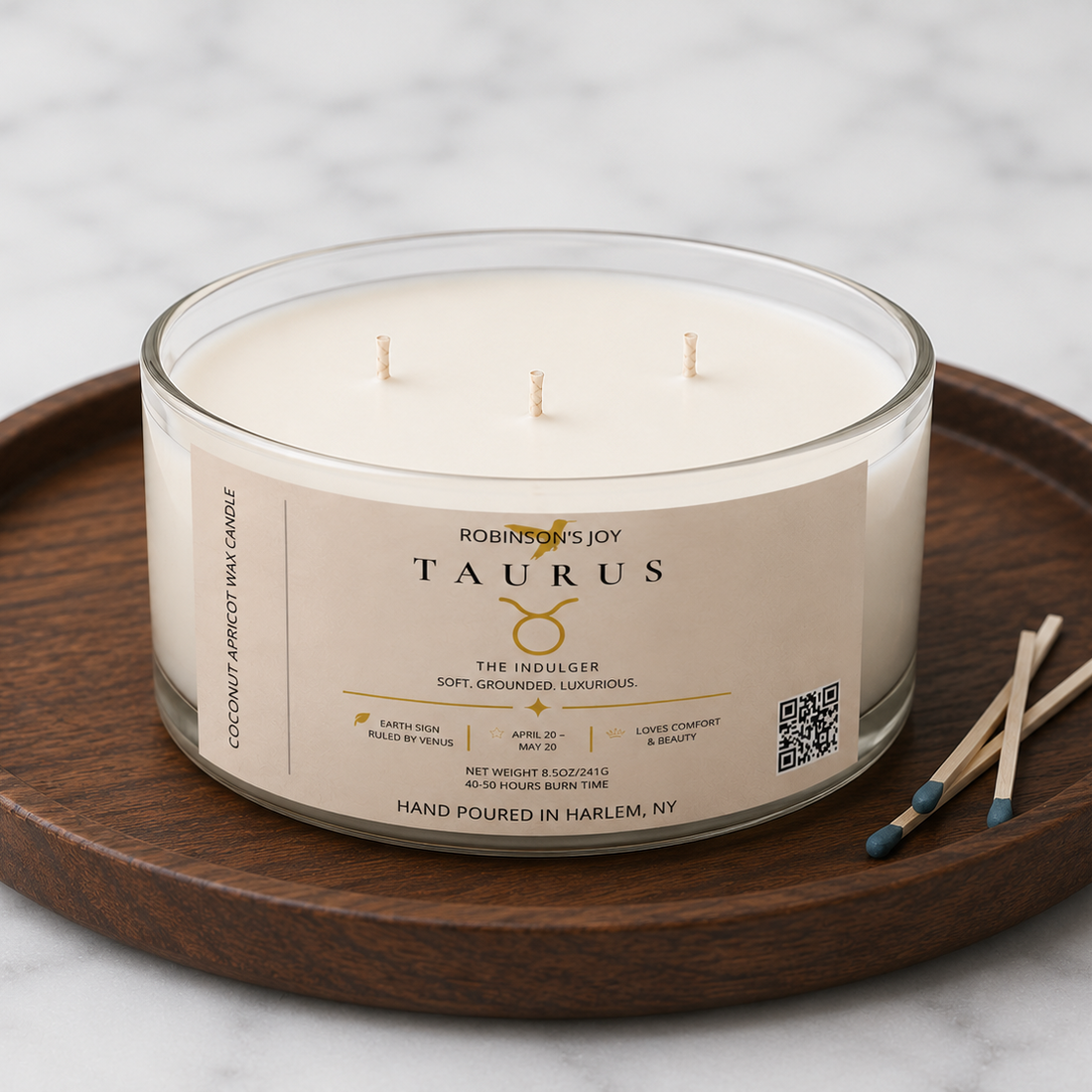 The Taurus 8.5 oz Candle - Zodiac Collection