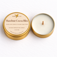 Hazelnut Cocoa Bliss 2oz Travel Candle - Cafe Collection