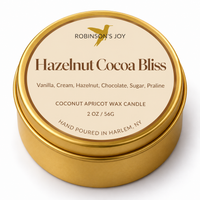 Hazelnut Cocoa Bliss 2oz Travel Candle - Cafe Collection