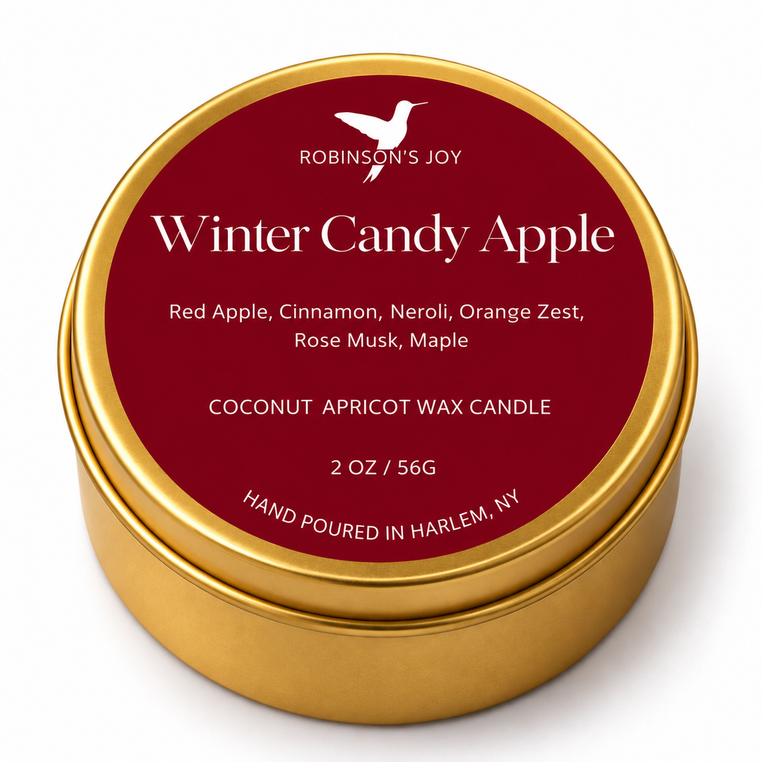 Winter Candy Apple 2 oz Candle- Winter Collection