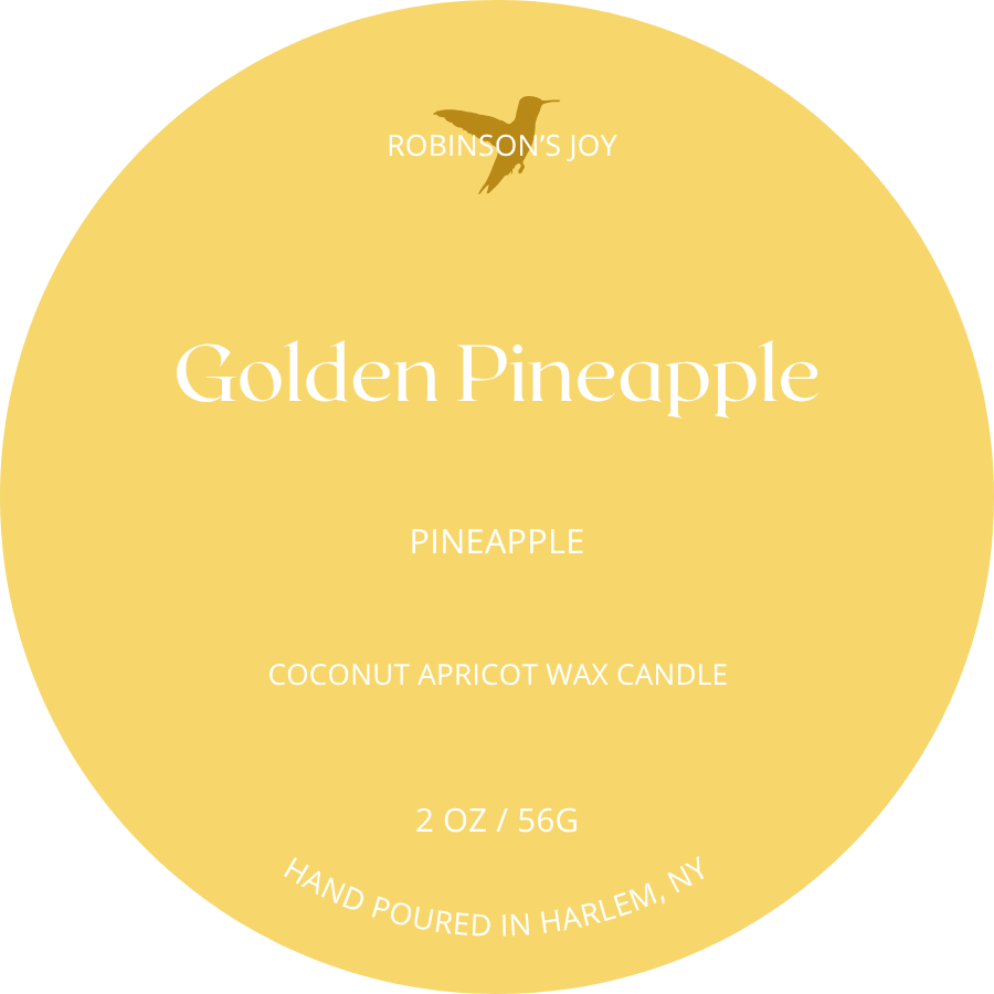 Golden Pineapple 2oz Travel Candle - Limited Release