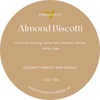Almond Biscotti 2oz Travel Candle - Cafe Collection