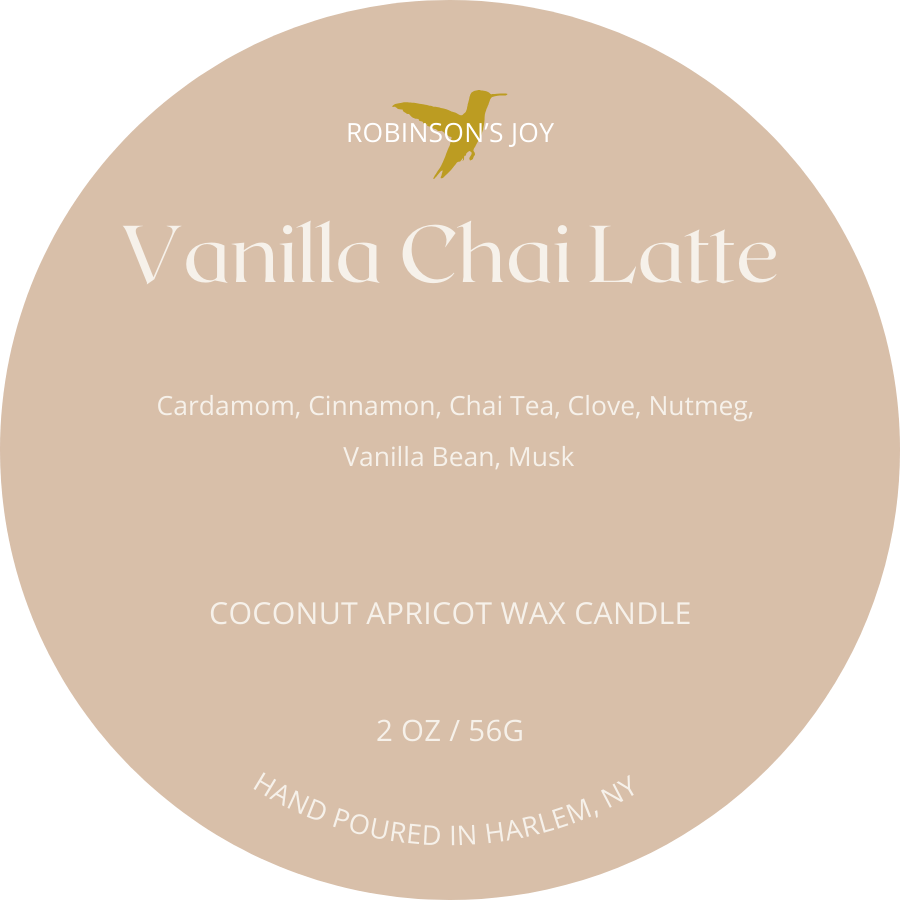 Vanilla Chai Latte 2oz Travel Candle - Cafe Collection