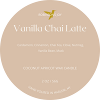 Vanilla Chai Latte 2oz Travel Candle - Cafe Collection
