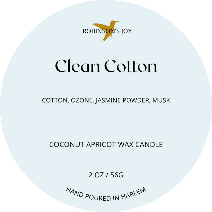 Clean Cotton-  2oz Travel Candle