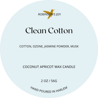 Clean Cotton-  2oz Travel Candle