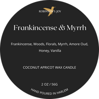Frankincense & Myrrh 2 oz Candle- Winter Collection