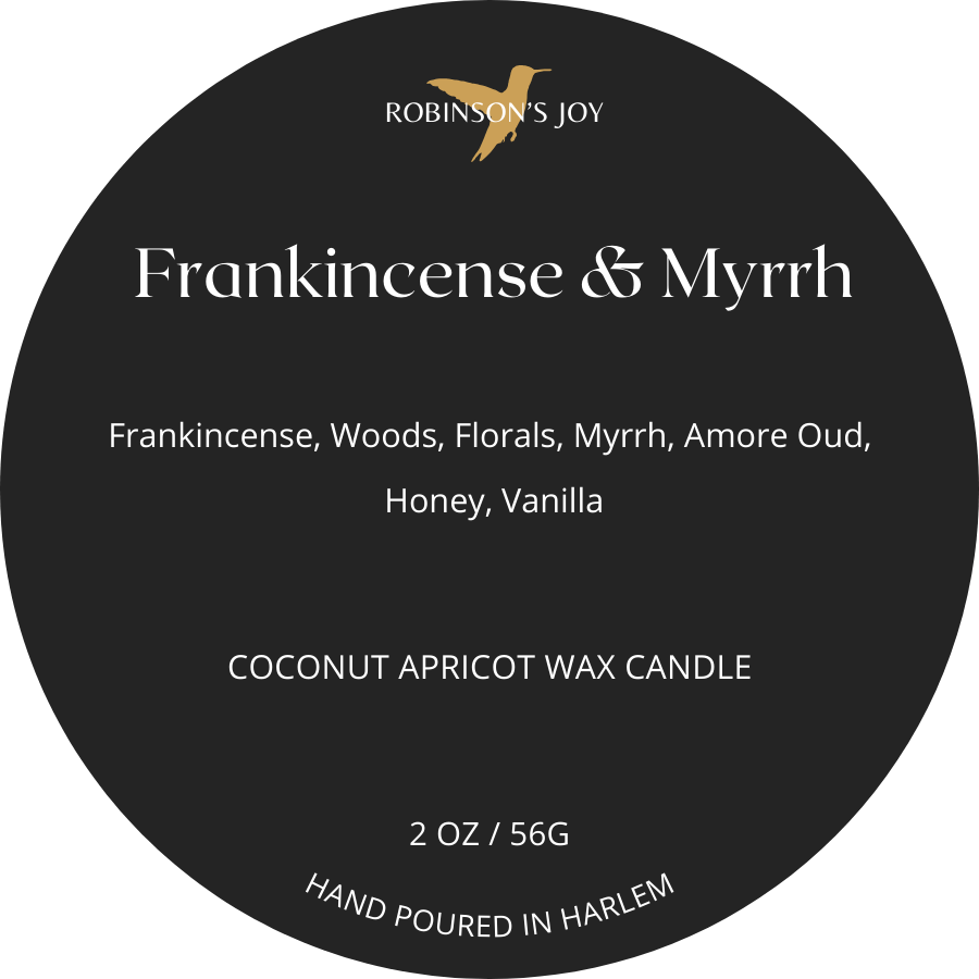 Frankincense & Myrrh 2 oz Candle- Winter Collection
