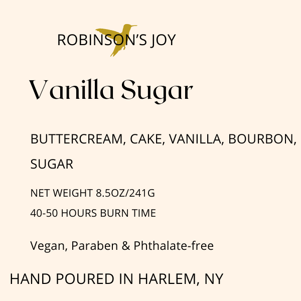 Vanilla Sugar 8.5 oz Glass Candle