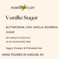 Vanilla Sugar 8.5 oz Glass Candle