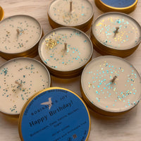Happy Birthday 2oz Candle- Blue