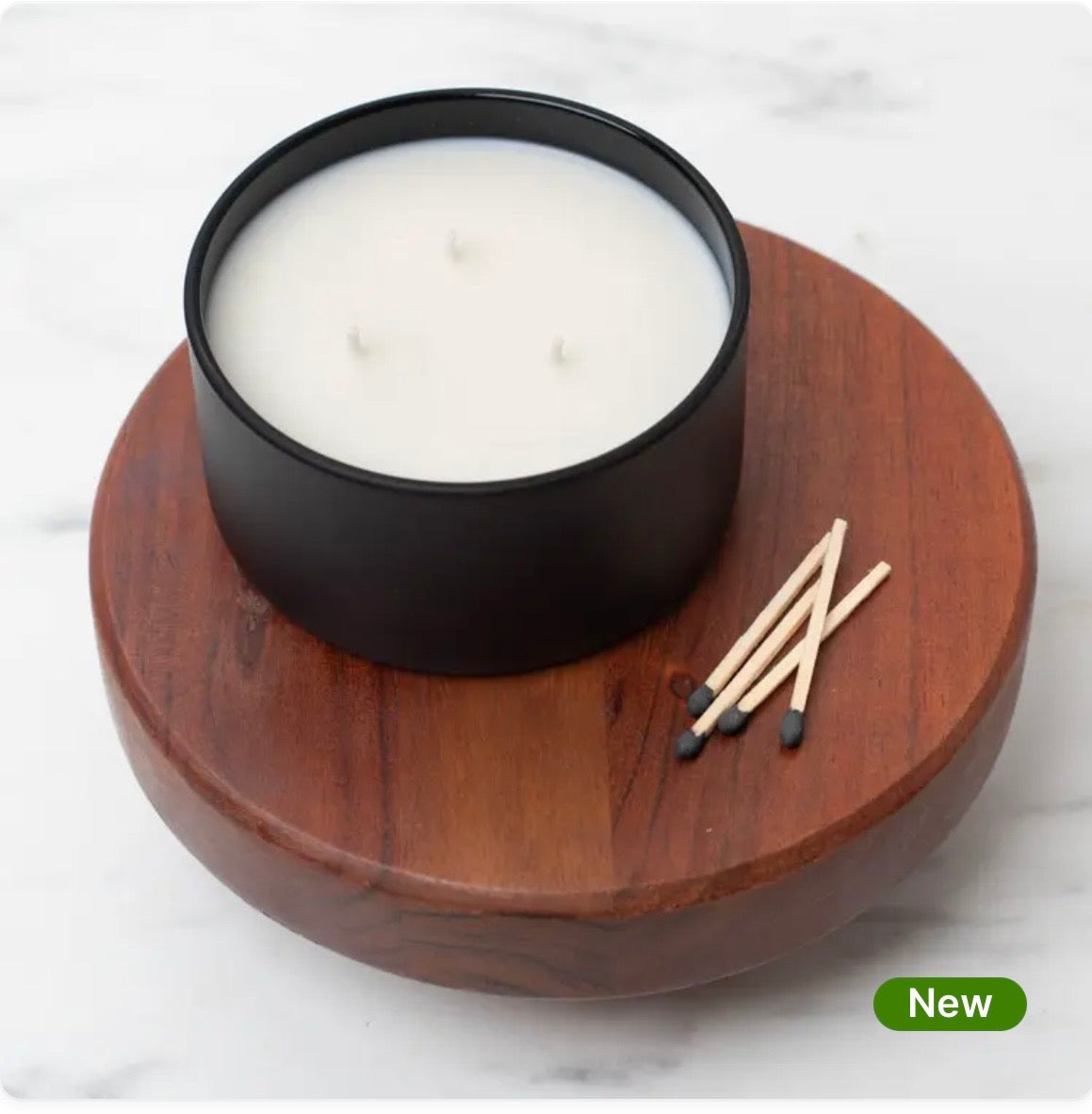 Leather 8.5 oz Glass Candle- Black Label Men's Collection – Robinson's Joy