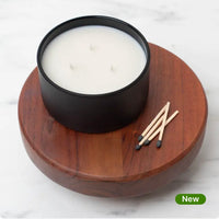 Sandalwood 8.5 oz Glass Candle- Black Label Men's Collection