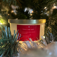 Winter Candy Apple 8.5 oz Glass Candle- Holiday 2025 Collection