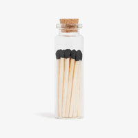Black Matches in Cork Vial
