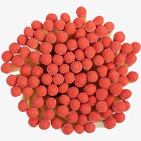 Cherry Red Matches in Cork Vial