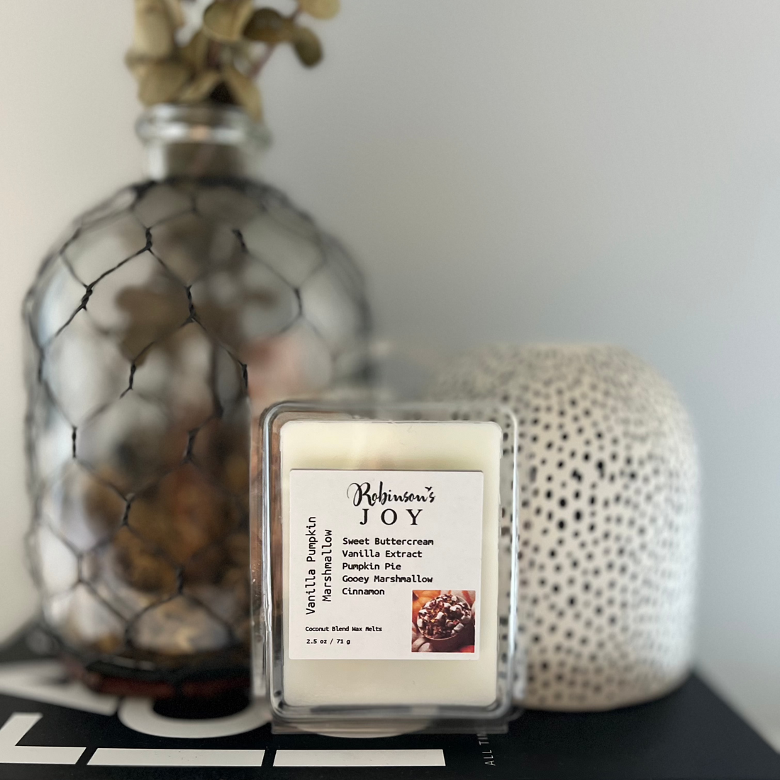 Vanilla Pumpkin Marshmallow Coconut Wax Melt - Fall Collection