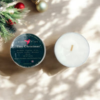 "This Christmas" Travel Candle