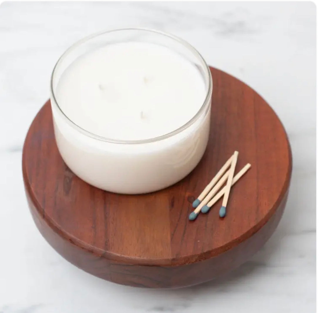 Vanilla Pumpkin Marshmallow 8.5oz Glass Candle- Fall Collection