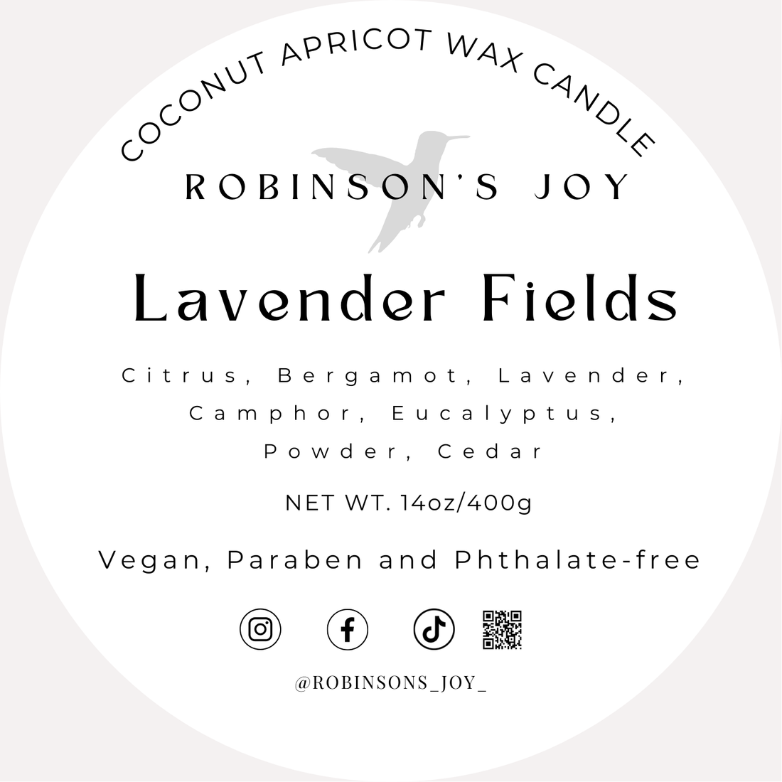 Lavender Fields Luxury Tin Candle- SIGNATURE COLLECTION