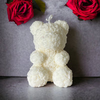 Rose Bear Sculpture Candle