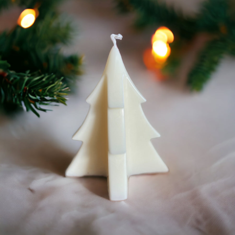 Christmas Tree Sculpture Candle