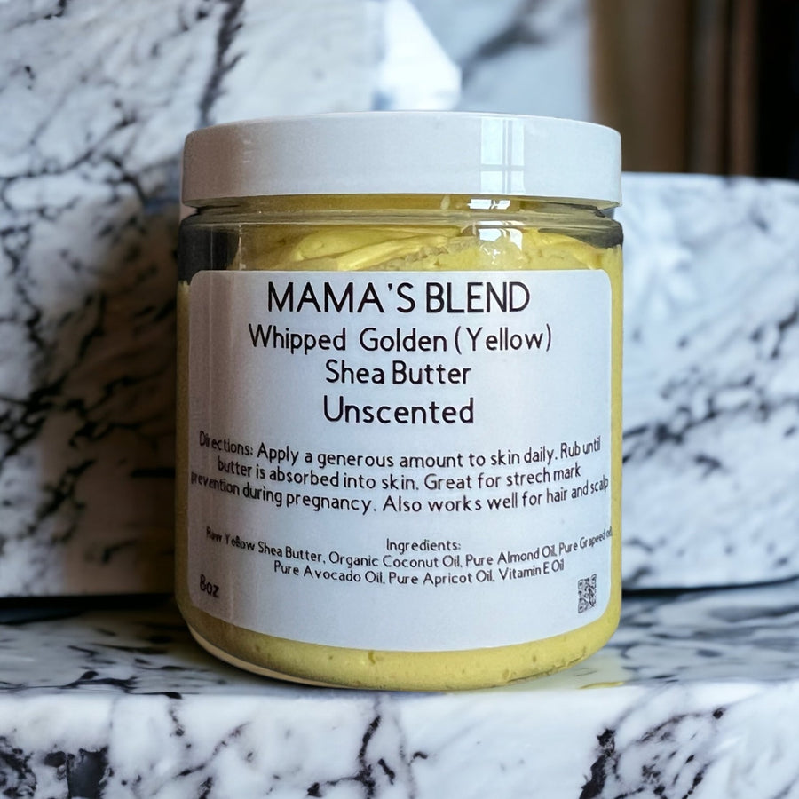 Mama's Blend Whipped Golden Shea Butter 8oz (Unscented)