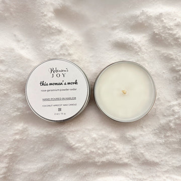 "This Woman's Work" Travel Candle