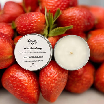 Sweet Strawberry Travel Candle