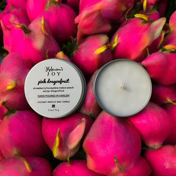 Pink Dragonfruit Travel Candle