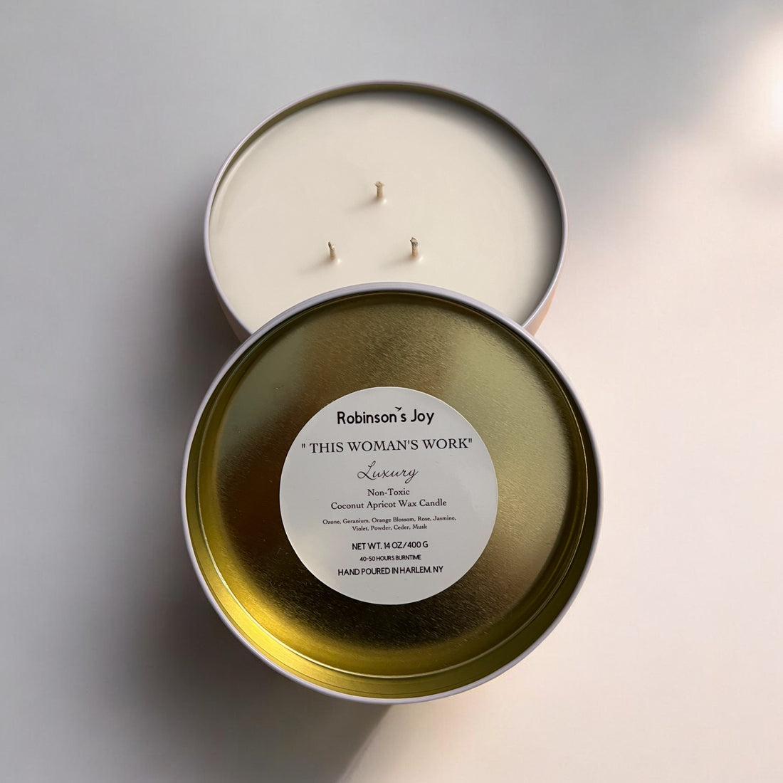 “This Woman’s Work” Luxury Tin Candle- SIGNATURE COLLECTION