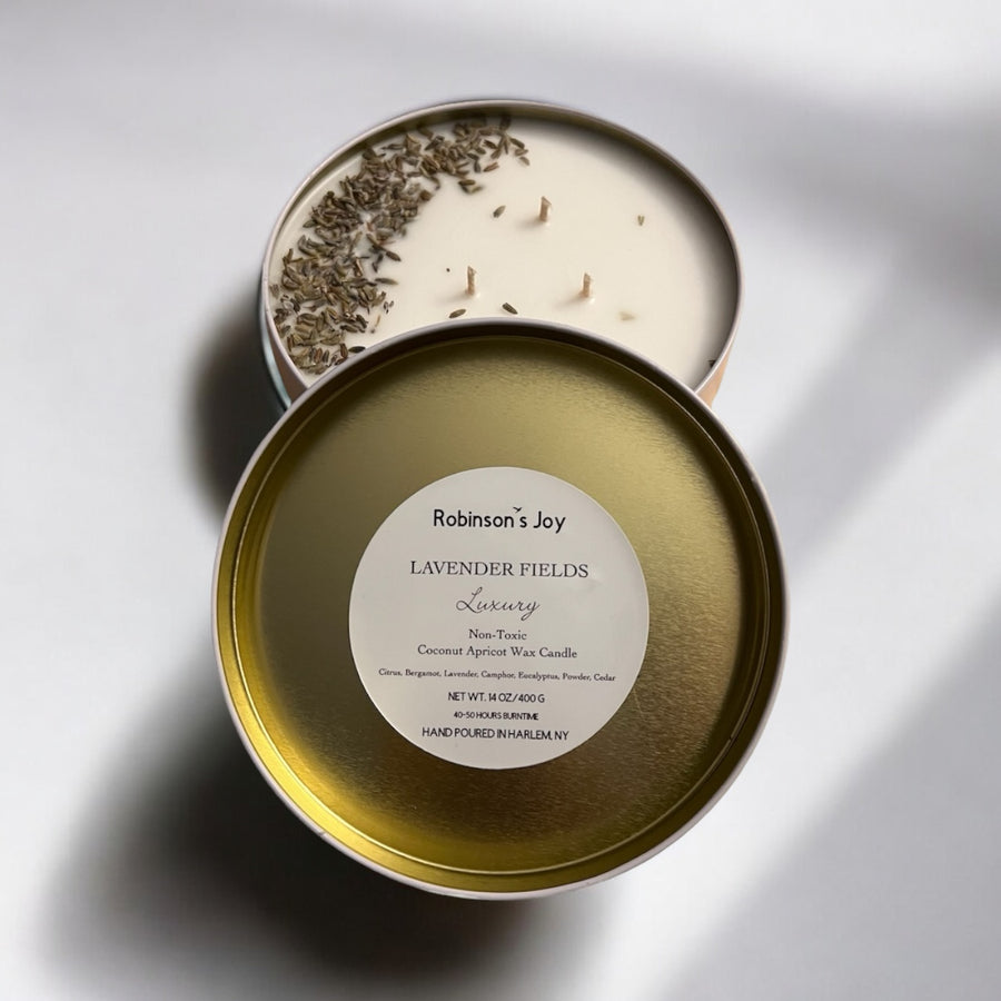 Lavender Fields Luxury Tin Candle- SIGNATURE COLLECTION