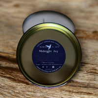 Midnight Joy Luxury Tin 14oz Candle - ROMANTIC COLLECTION