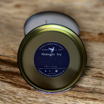 Midnight Joy Luxury Tin 14oz Candle - ROMANTIC COLLECTION